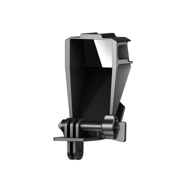 Зеркальный экран видоискателя, обратный VLOG для GoPro Hero 12, 11, 10, 9, 8, 7, 6, 5, 4, черный