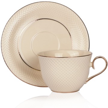 Filiżanka Veroni CREAM porcelana 250 ml 2 szt.