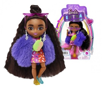 Barbie Extra Minis lalka w Fioletowym FutrzeHGP63
