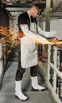 Сварка бахил, щитков, кожи