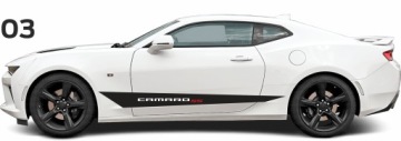 Samolepky Pásy na bok Chevrolet Camaro Ss 03