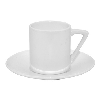Filiżanka 85 ml z talerzykiem do sublimacji