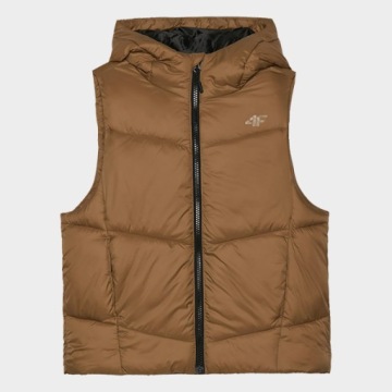 КУРТКА С КАПЮШОНОМ, 4F ДЛЯ МАЛЬЧИКОВ, НА МОЛНИИ, ТЕПЛАЯ AW24M134