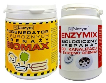 BIOMAX + ENZYMIX regenerator niedrożnego drenażu