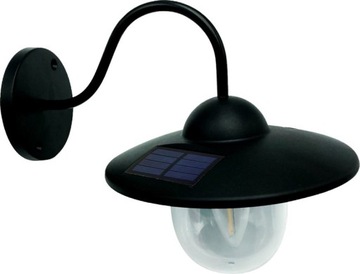 LAMPA LATARNIA OGRODOWA SOLARNA ŚCIENNA OGRODZENIOWA 23,5x18x20 cm