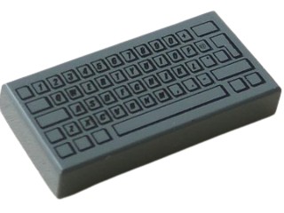 LEGO Płytka 1x2 Dekor Klawiatura 3069bpb0030