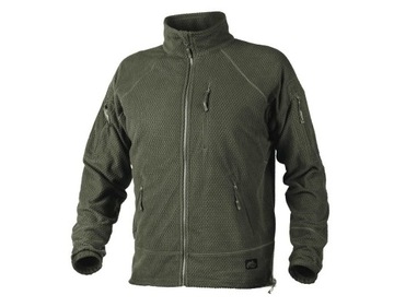 Bluza Męska Polarowa Helikon Alpha Tactical Polar Ciepły Olive Green L