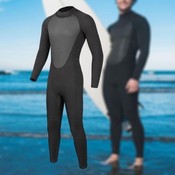 Mokry kombinezon dla mężczyzn, pełny kombinezon do nurkowania, 3 mm, neoprenowy, długi rękaw, XXL