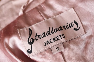 Płaszcz 36 S bawełniany trencz pudrowy blazer marynarka elegancki bawełna
