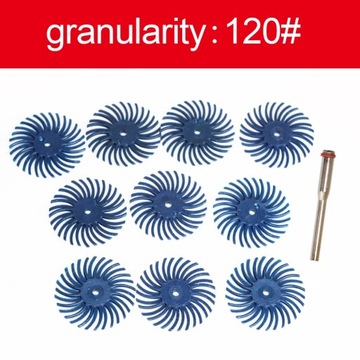 120 sztuk 10 sztuk z trzpieniem 2,35 mm 1-cal zestaw tarcz włoskowych do na