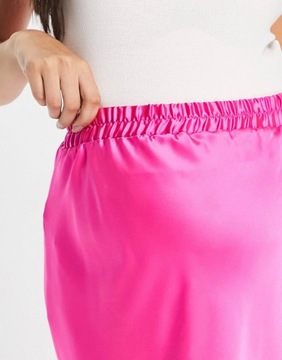 MATERNITY SPÓDNICA MIDI SATYNOWA M 727