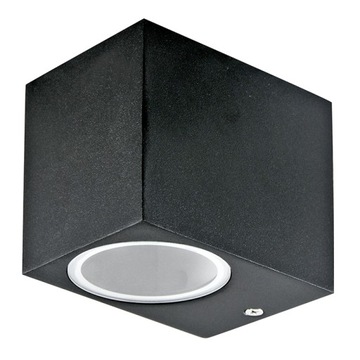 Kinkiet ogrodowy Polux czarny GU10 10 W dół czarny 1xGU10