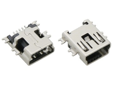 GNIAZDO MINI USB TYPU B 5PIN DO MONTAŻU SMD