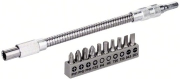 ГИБКИЙ УДЛИНИТЕЛЬ ПО МЕТАЛЛУ BOSCH + 10 БИТ