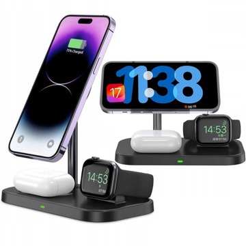 ŁADOWARKA DO MAGSAFE NA IPHONE 12 13 14 15 / AIRPODS / WATCH - STANDBY MODE