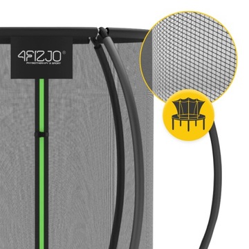 TRAMPOLINA DOMOWA DLA DZIECI DO DOMU I OGRODU Z SIATKĄ WEWNĘTRZNĄ OGRODOWA