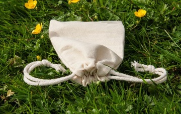 Woreczek Bawełniany 10x15 cm ECRU 145g Ekologiczny OPAKOWANIE NA PREZENT