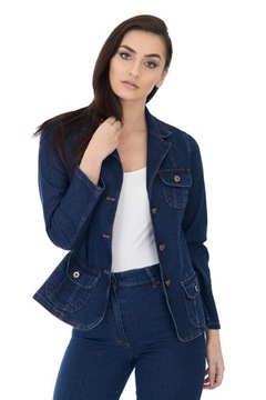 ŻAKIET MARYNARKA DŻINSOWA JEANS (38-54) r.44