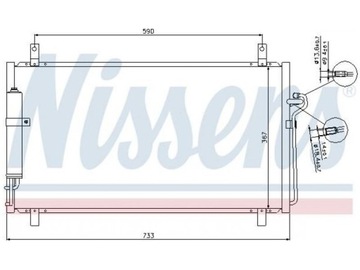 KONDENZÁTOR KLIMATIZACE NISSAN 350 Z Z33 3.5 02-09