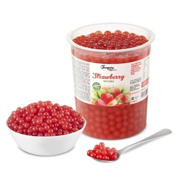 Bubble Tea kulki owocowe kawior molekularny popping boba | Truskawka