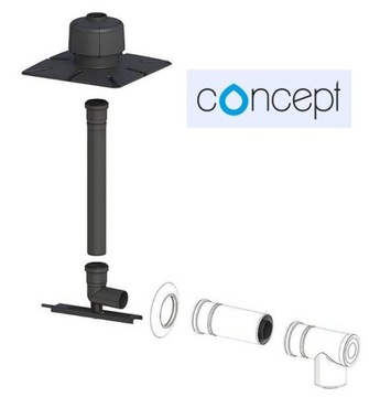 Concept 60/100 Zestaw szachtowy powietrzno-spalinowy, materiał PP