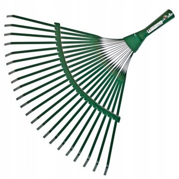 GRABIE DO LIŚCI 45cm METALOWE Z TAŚMY 22-ZĘBY 18'' NIEOPRAWNE WACHLARZOWE