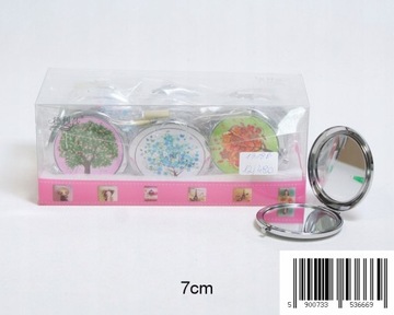 КАРМАННОЕ ЗЕРКАЛО ДЕРЕВО ПРИРОДА РАЗНЫЕ ЦВЕТА