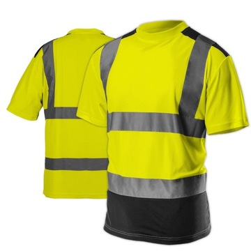 Neo футболка отражает предупреждение желто-черное предупреждение футболка 81-730-m