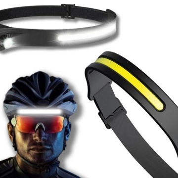 LATARKA LAMPKA CZOŁOWA LED 4w1 REFLEKTOR MOCNA 4 TRYBY ŚWIECENIA