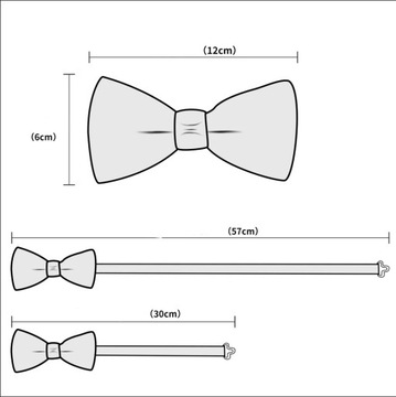 Elegancki zestaw Mucha Poszetka Spinki wys24