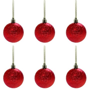 Bombki, ozdoby, zawieszki choinkowe 6 szt.