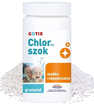 CHLOR SZOK DO BASENU 1kg JACUZZI SPA GRANULAT W GRANULACIE CHEMIA BASENOWA