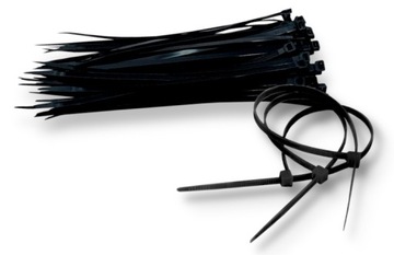 OPASKI ZACISKOWE KABLOWE TRYTYTKI PLASTIKOWE CZARNE 3.6x200 MM 100 SZT