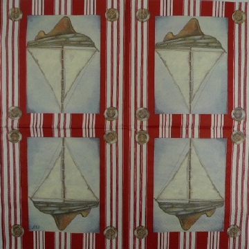 serwetka, serwetki 33x33 cm IHR - 36202 żaglówki