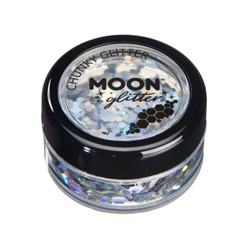 Brokat MOONGLOW Holographic Chunky Glitter Silver
