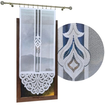 FIRANY GOTOWE PANEL AŻUR FIRANA GOTOWA BIAŁA ŻAKARDOWA 60x140 EYMEN ŻABKI