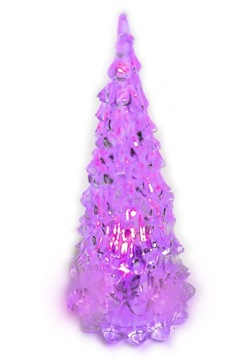 Choinka świecąca ozdoba 12,5cm lampka led mikołaj dekoracja świąteczna