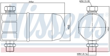 NISSENS OSUSZACZ KLIMATYZACJI 95324