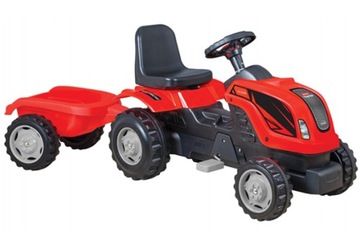 Duży traktor z przyczepą na pedały do 50kg + wiaderko składane 2l gratis