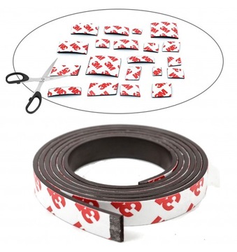 TAŚMA MAGNETYCZNA 3M SAMOPRZYLEPNA 25mm /1,5mm/ 1m