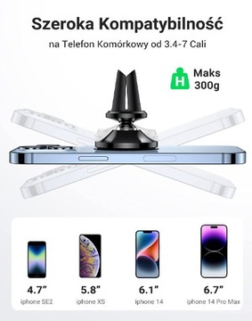 UGREEN Uchwyt Samochodowy na Telefon Magnetyczny