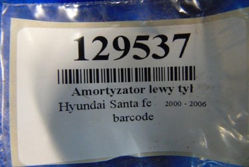 HYUNDAI SANTA FE 2.4 BENZÍN TLUMIČ LEVÝ ZADNÍ
