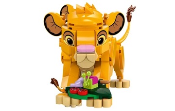 LEGO DISNEY 43243 KRÓL LEW LWIĄTKO SIMBA + LEGO TORBA PAPIEROWA ŚREDNIA