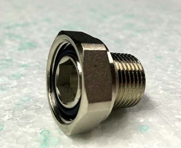 Латунный половина -публе 1/2x3/4 никелевого IM758