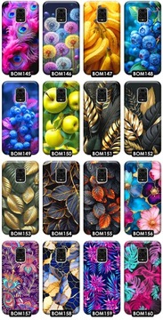 ETUI NA TELEFON XIAOMI REDMI NOTE 9S 9 PRO CASE OBUDOWA ZE WZOREM + SZKŁO