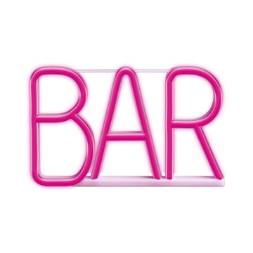 Neon LED napis BAR róż Bat + USB FLNE24 Forever Light