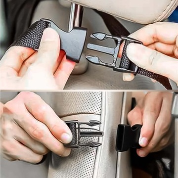 Защитный чехол-органайзер для автомобильного сиденья + 2 держателя для подголовников