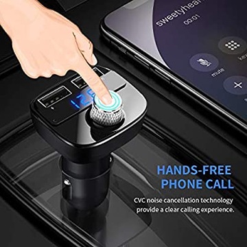 Bluetooth FM-передатчик Зарядное устройство 2xUSB LCD 3.1A.
