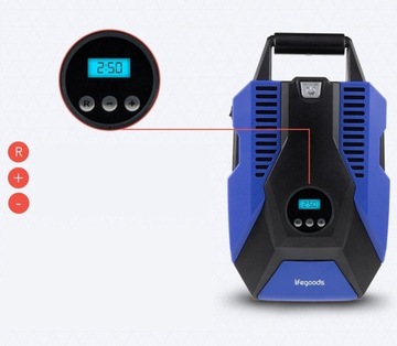 АВТОМОБИЛЬНЫЙ КОМПРЕССОР Электрический насос Колесный компрессор 12 В со светодиодным ЖК-дисплеем