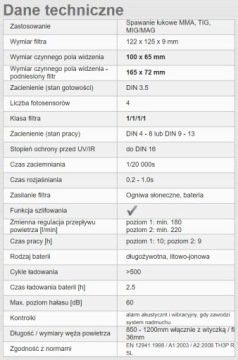 Автоматическая защитная маска SPARTUS Pro 901X с воздушным потоком